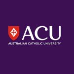 Australian Catholic University symbol on a purple background