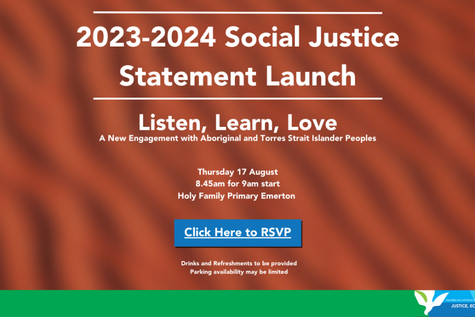 2023-2024 SJS Launch 17 August 8.45am Holy Family Primary School Hall, Emerton