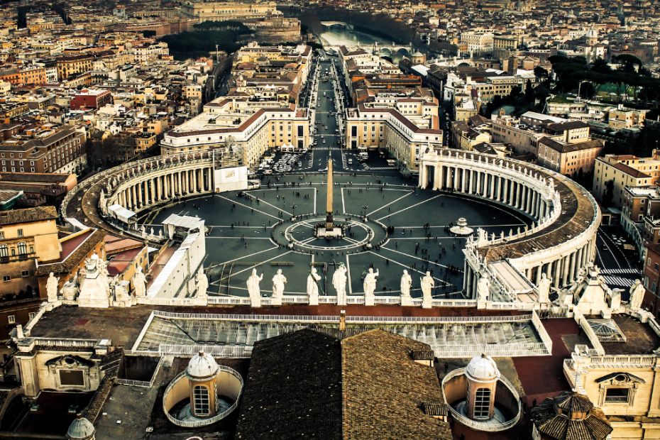 Overhead Shot of the Vatican